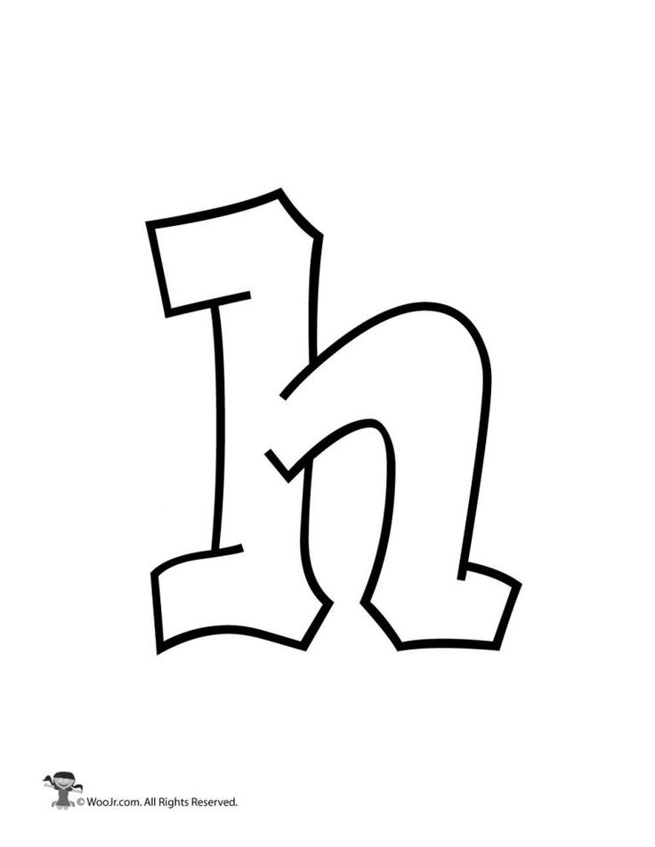 Printable Graffiti Bubble Letters Alphabet | Woo! Jr. Kids ...