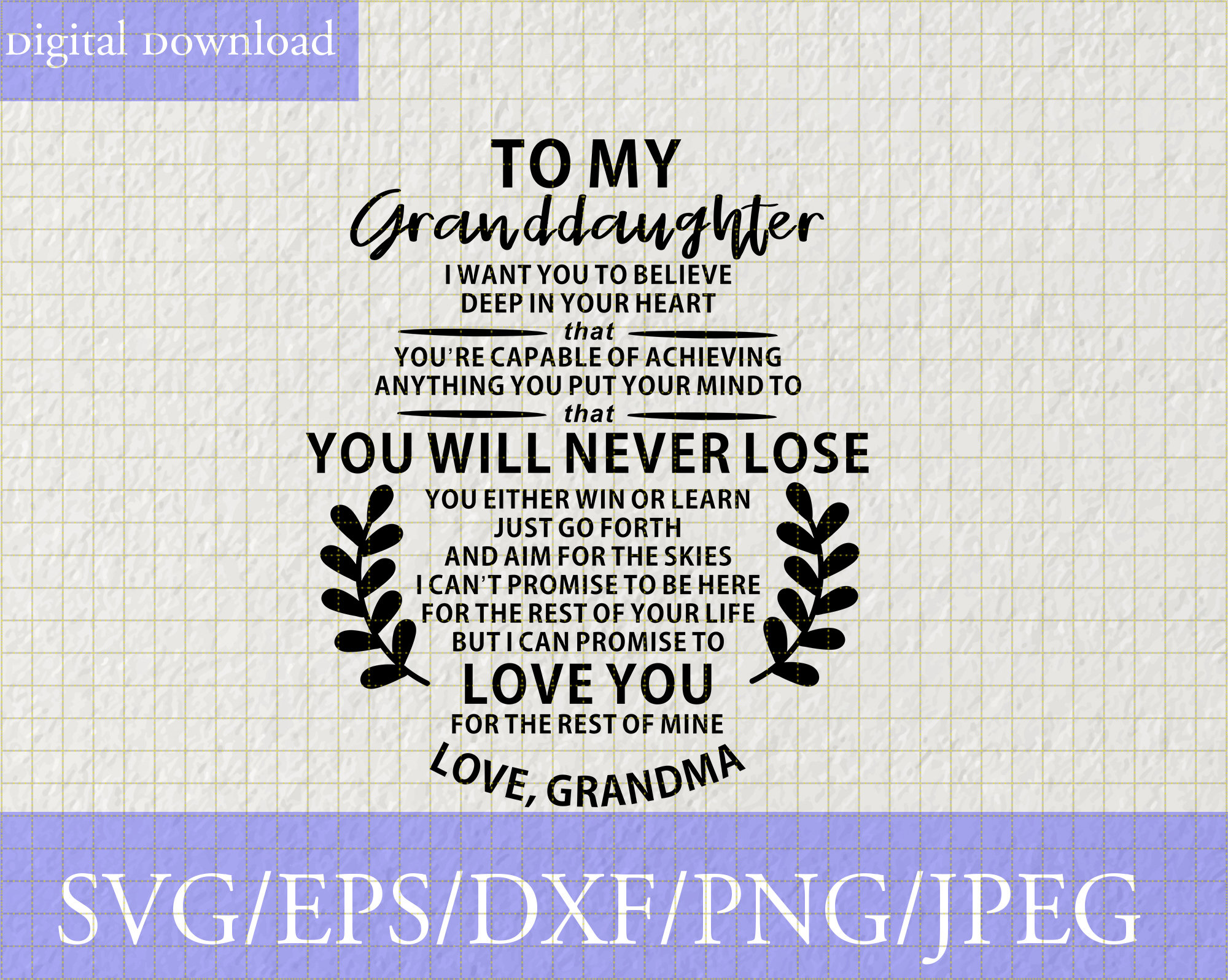 printable granddaughter quotes