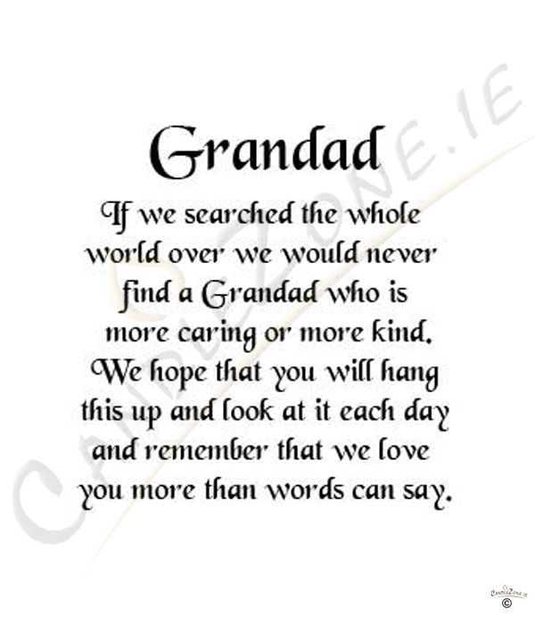 Grandpa Poems And Quotes. QuotesGram - Worksheets Library for Free Printable Grandparents Day Poems