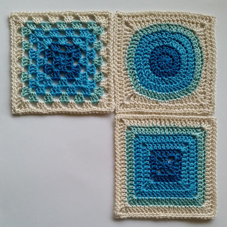 Solid Granny Square Crochet Pattern - Marias Blue Crayon