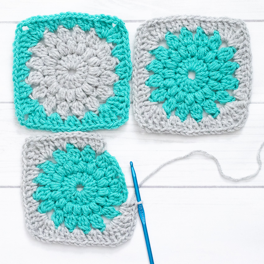 Crochet Rose Granny Square Pattern Step by Step Crochet Pattern ...
