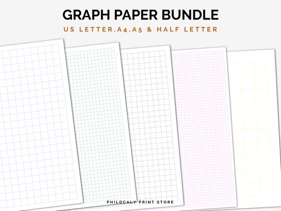 Printable Graph Paper, Grid Paper, Graph Paper Download, Sizes-0.5 ...
