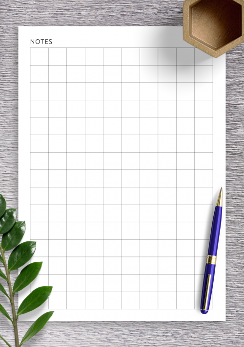 Download Printable Graph Paper 10 squares per inch PDF