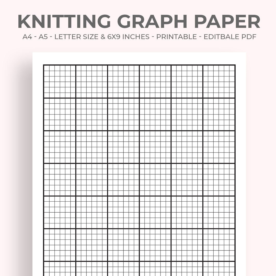 Graph Paper for Knitting Crochet Grid Paper Notebook - Anne, Debra ... - Worksheets Library for Free Printable Crochet Graph Paper
