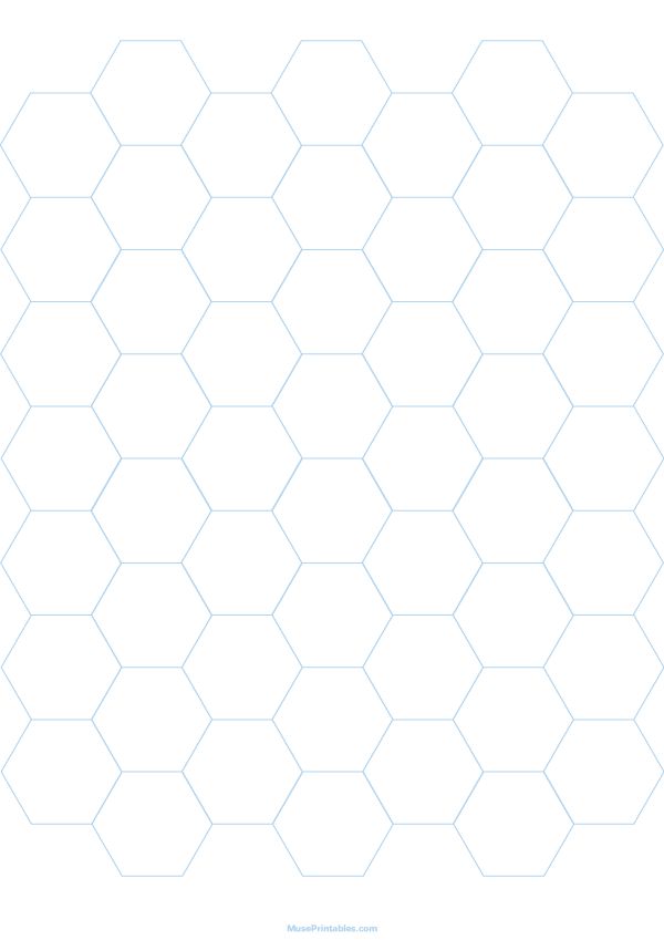 printable graph paper hexagon