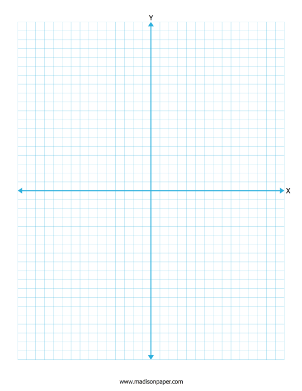 Printable Graph Paper With Axis - Madisons Paper Templates