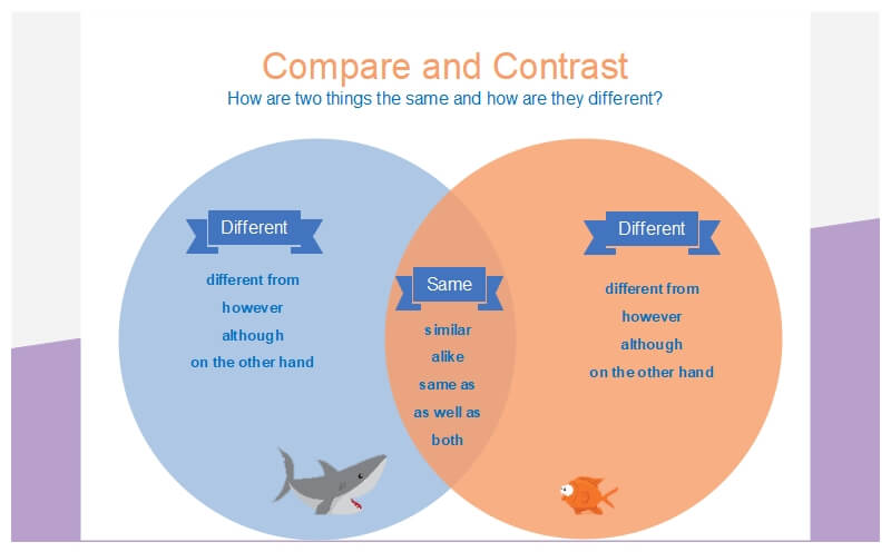 Compare and Contrast Graphic Organizer Examples | EdrawMax Online