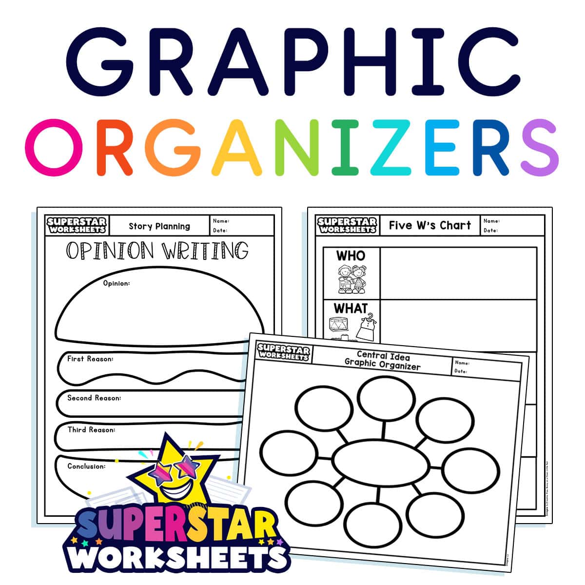 Graphic Organizers Superstar Worksheets Worksheets Library