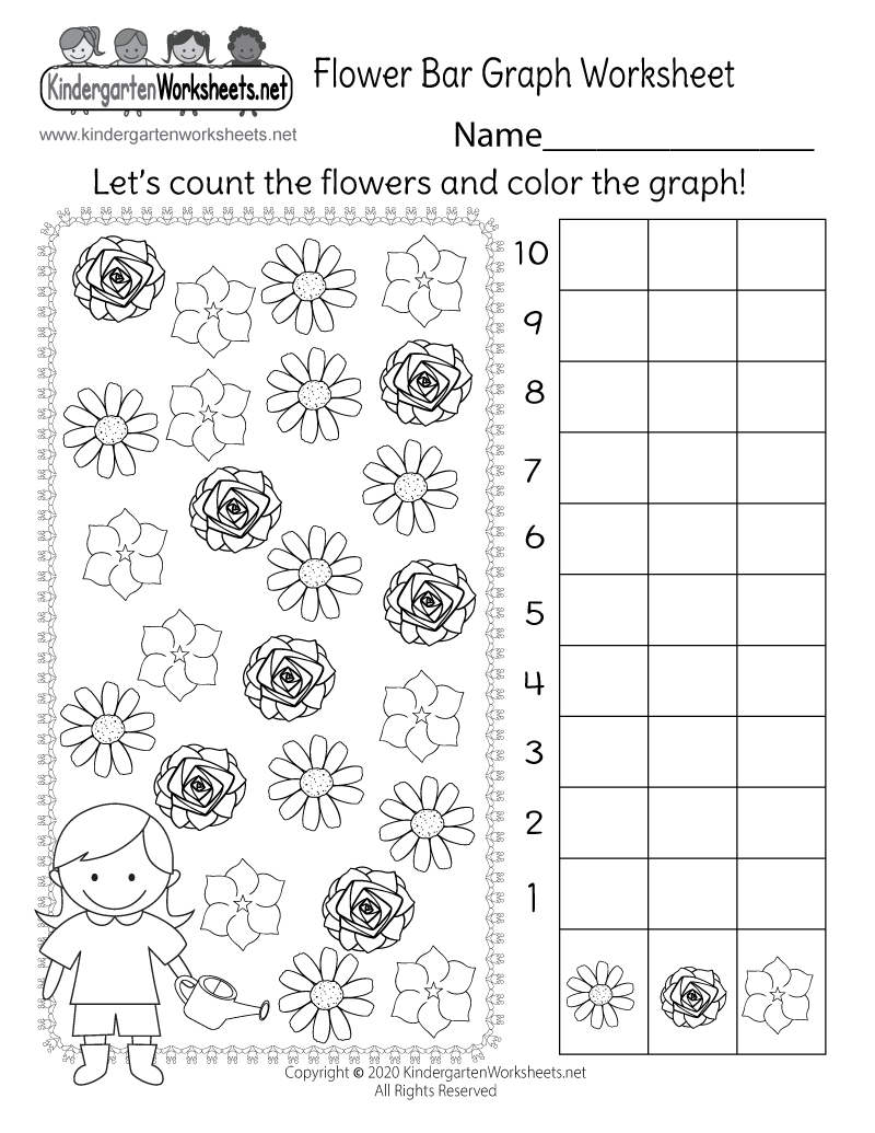 Flower Bar Graph Worksheet - Free Printable, Digital, &  PDF