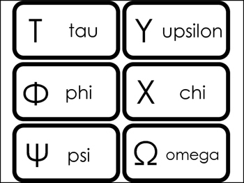printable greek alphabet flash cards