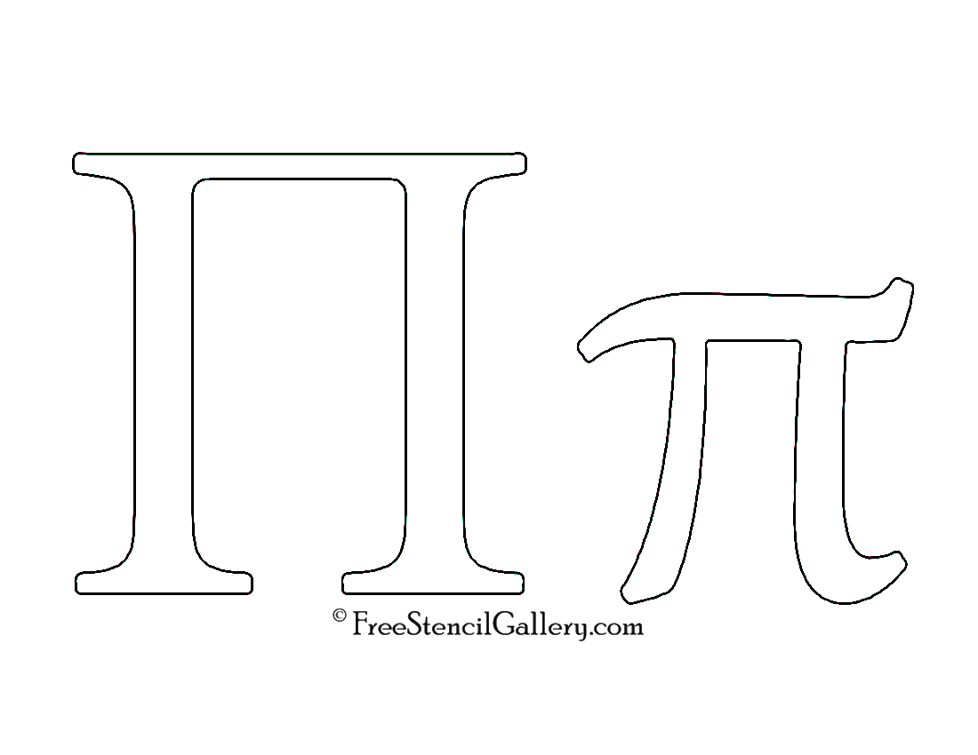 printable greek letters stencil