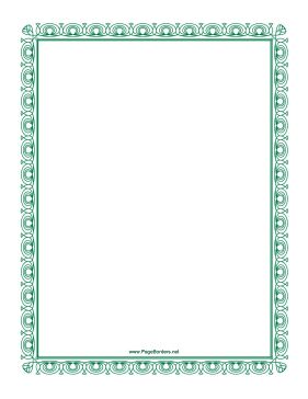 Elegant Green Border