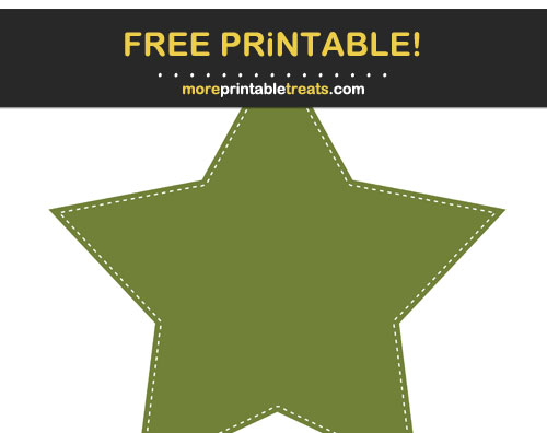 printable green stars