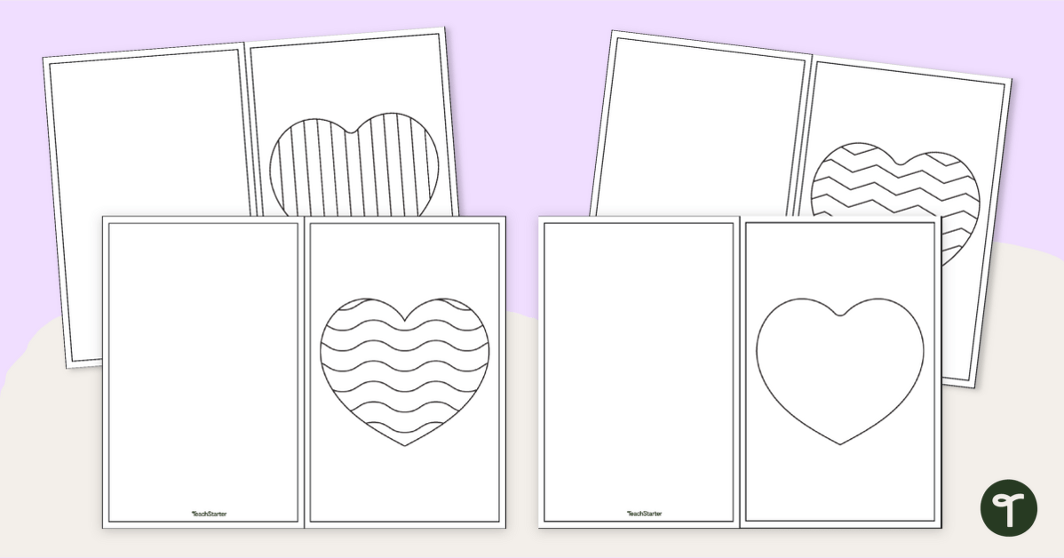 printable-cards-heart-greeting-card-template-teach-starter-worksheets-library for Free Printable Card Templates Blank Printable Cards - Heart Greeting Card Template | Teach Starter - Worksheets Library for Free Printable Card Templates Blank
