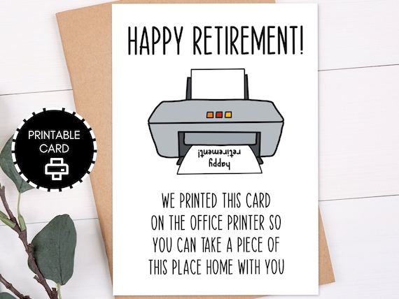 printable greeting cards retirement