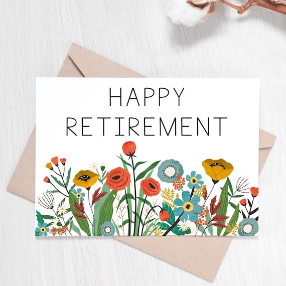 Printable Retirement Card / Happy Retirement / Instant Download ...