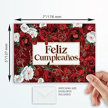 Amazon.com : Wright Home &  Gift Roses Español Spanish Birthday ...