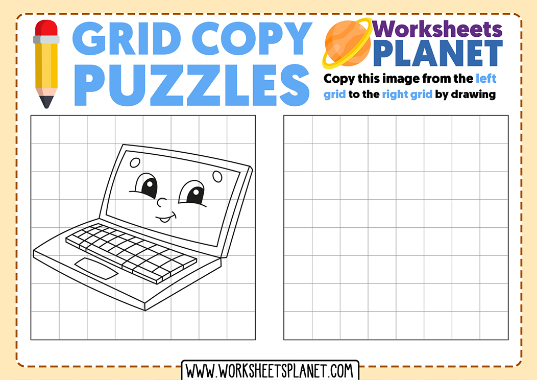 printable grid art worksheets