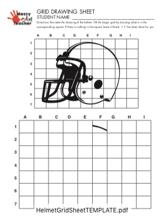 printable grid art worksheets