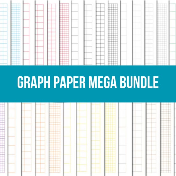 Printable Graph Paper, Graph Paper Template, Graph Paper Notebook ...