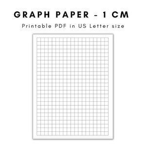 Graph Paper, Printable Graph Paper, Graph Paper Printable, Graph ...