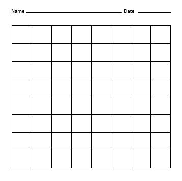 printable grid table