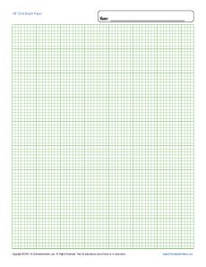 Printable Graph Paper - 1/8 inch Grid | Free Blank Template