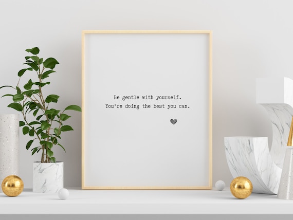 Buy Be Gentle With Yourself Grief and Loss Printable Quote ...