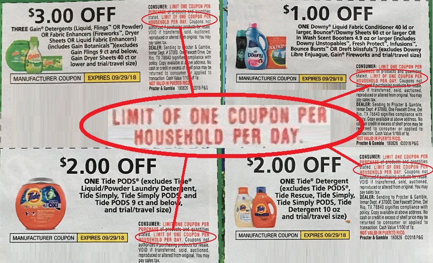 P& G Imposes Even Stricter New Coupon Limits. Again. - Coupons in ...