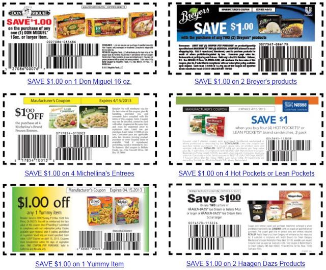HOT* Frozen Foods Printable Coupons - NorCal Coupon Gal