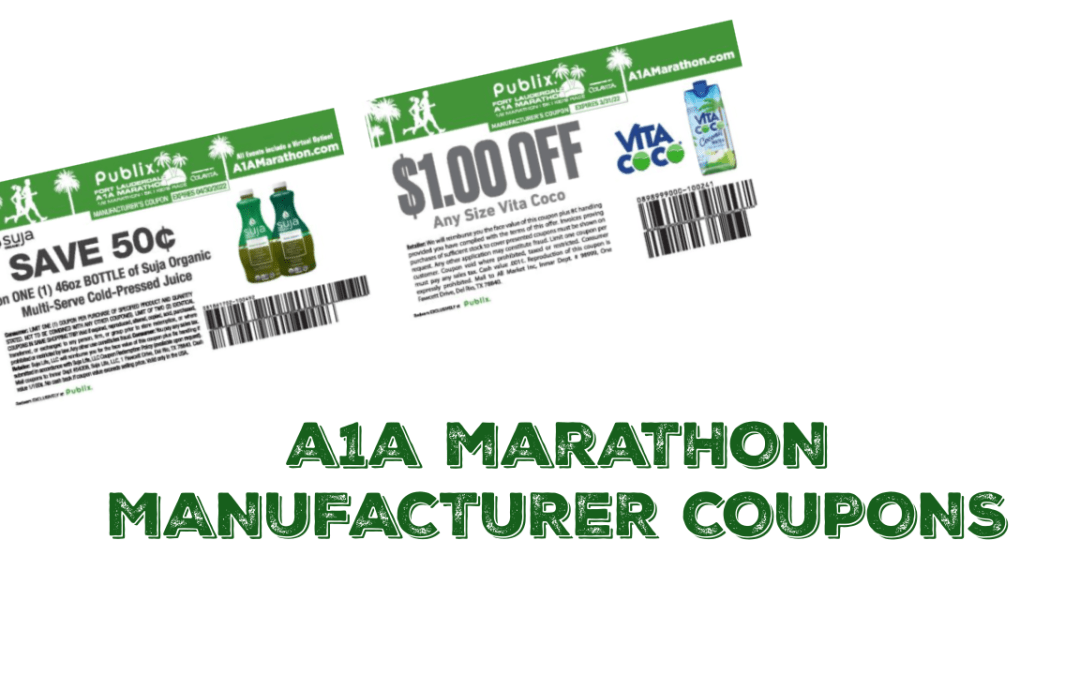 2022 A1A Marathon Printable Manufacturer Coupons | My Publix ...