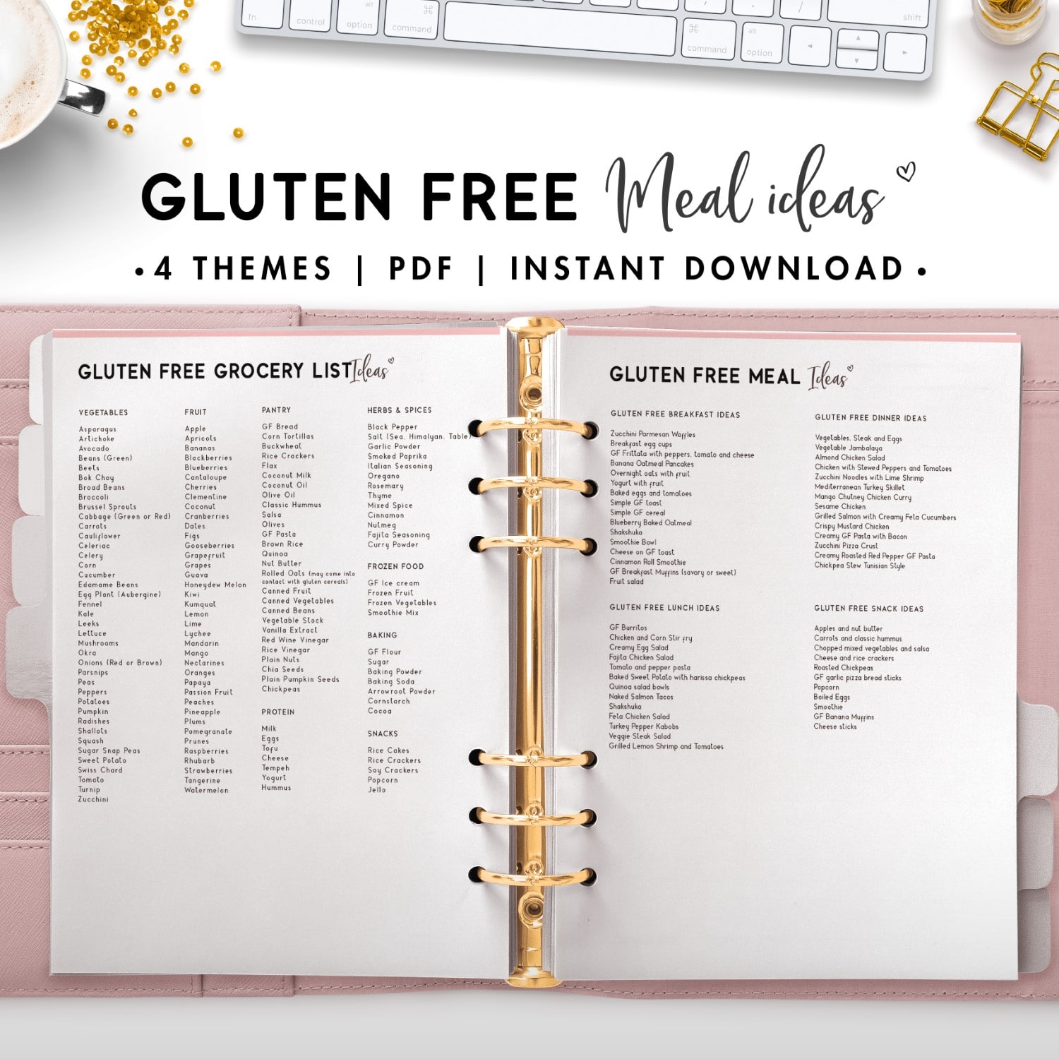 printable grocery list gluten free foods