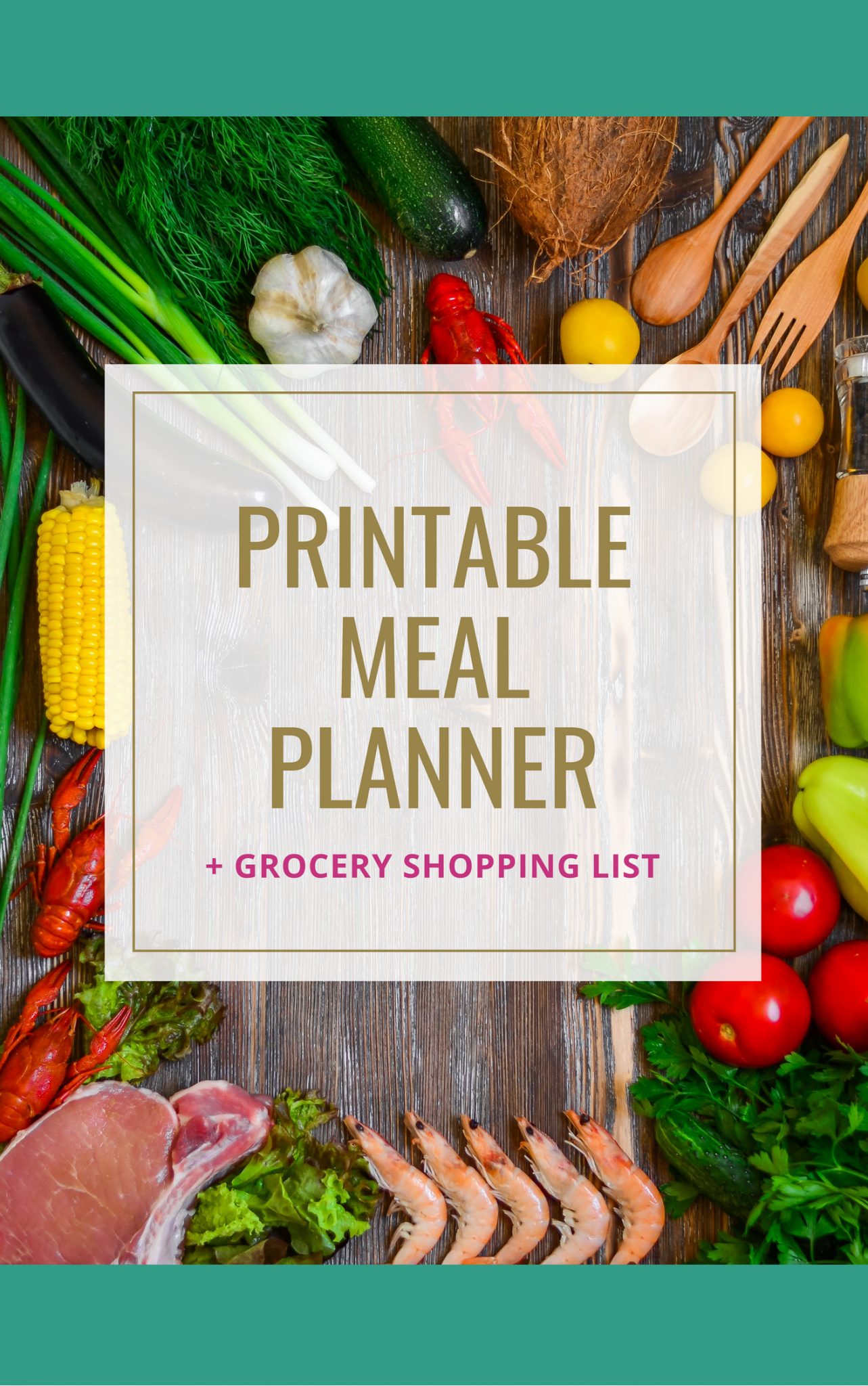 printable grocery list meal planner