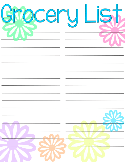 Grocery List {Free Printable} - Typically Simple