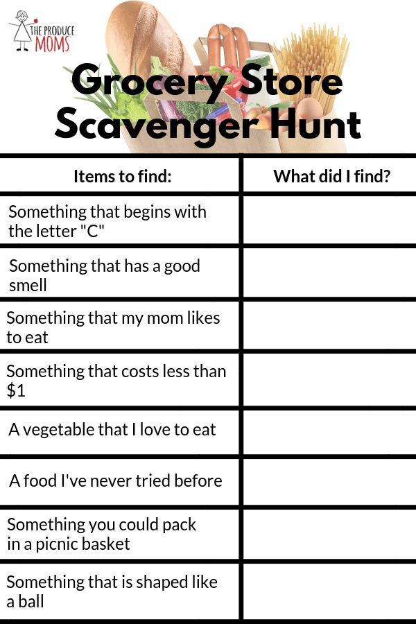 Grocery Store Games For Kids - The Produce Moms - Worksheets Library for Free Printable Grocery Store Scavenger Hunt Worksheet