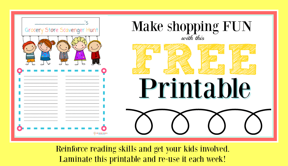 printable grocery store scavenger hunt