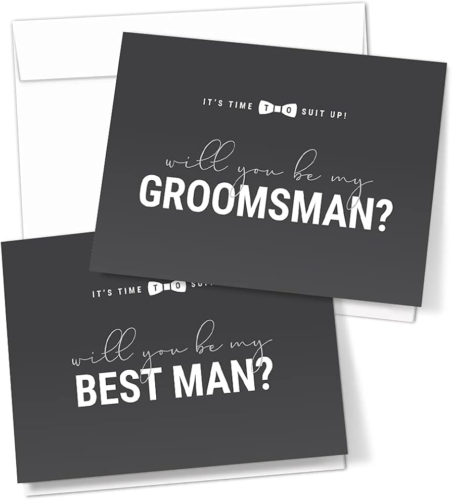 Amazon.com : Hat Acrobat Modern Wedding Groomsman Invitation Cards ...