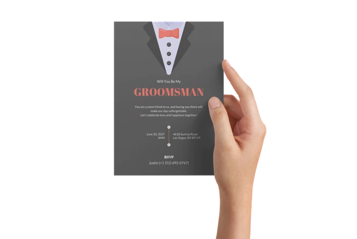 Free Groomsman Invitation Templates - Venngage