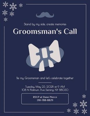 Free Groomsman Invitation Templates - Venngage