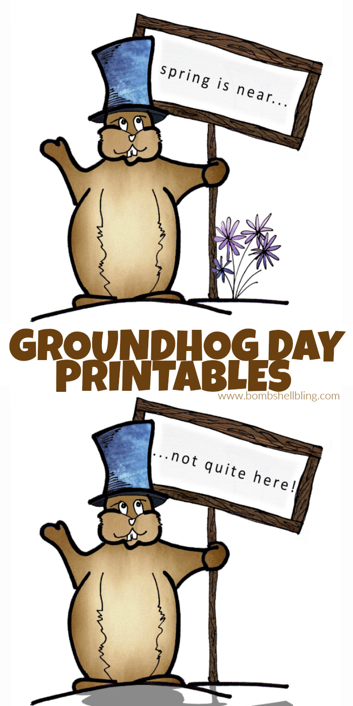 Groundhog Day Printable - Free to print and use for a festive ...