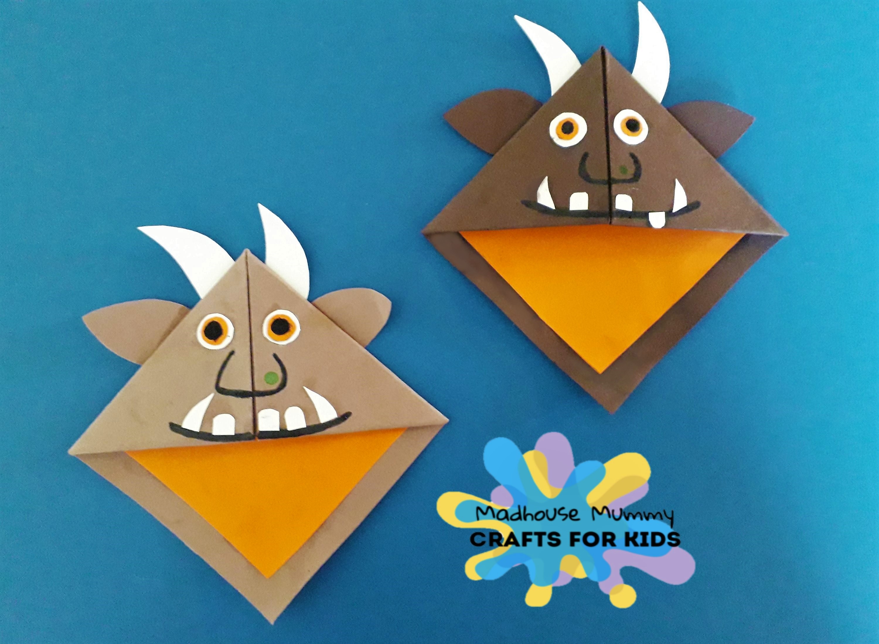 DIY Gruffalo corner bookmark. - This Crafty Family - Crafts for kids.