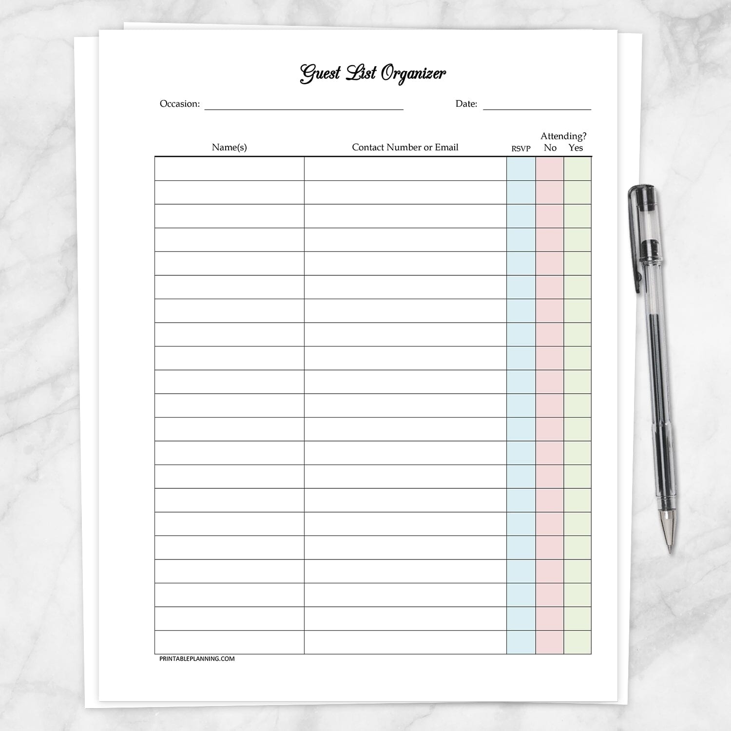 guest-list-rsvp-organizer-event-planning-printable-at-worksheets-library for Free Printable Guest List Template Guest List RSVP Organizer - Event Planning - Printable at ... - Worksheets Library for Free Printable Guest List Template