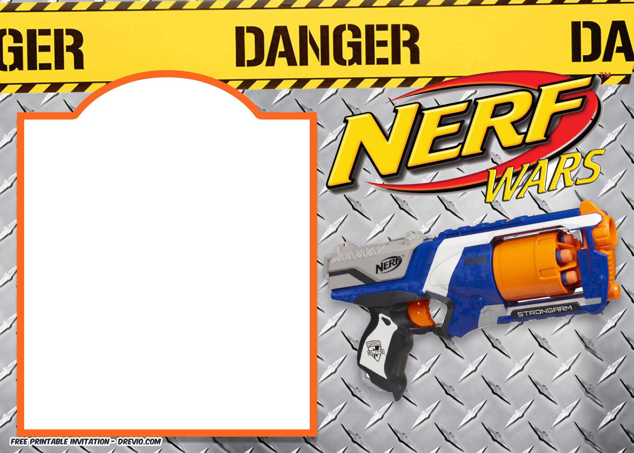Nerf Gun Party Invitation Templates - Download Hundreds FREE ...