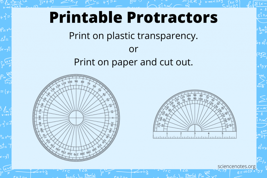 Printable Protractors Worksheets Library
