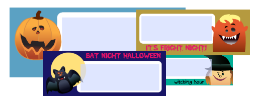 Free Halloween Address Labels, Fillable PDF Printables | Free ...