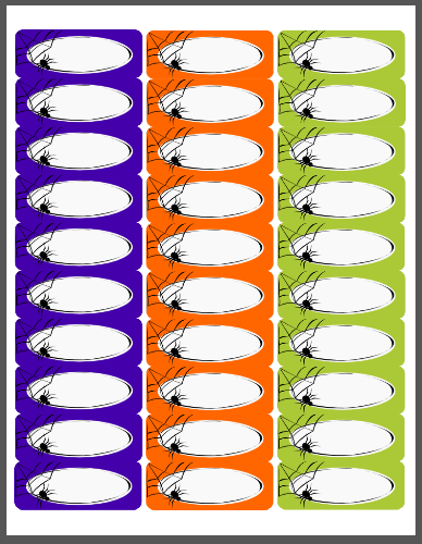 printable halloween address labels