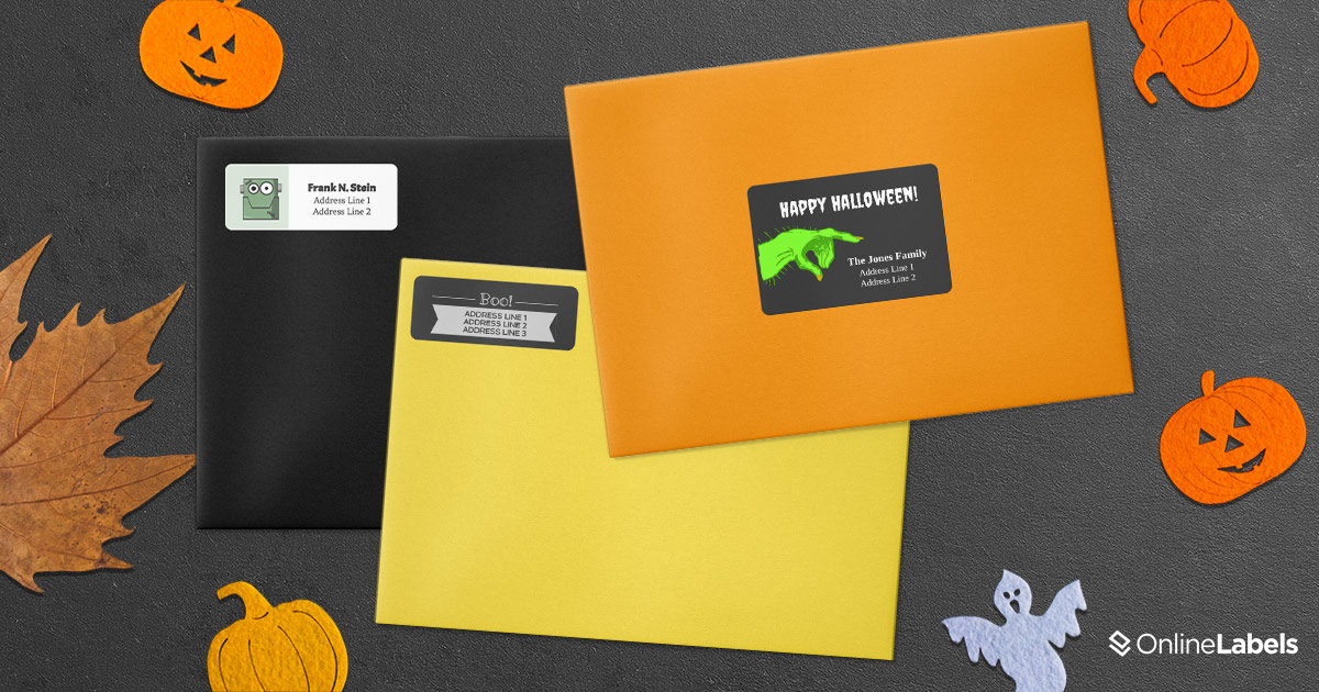 printable halloween address labels