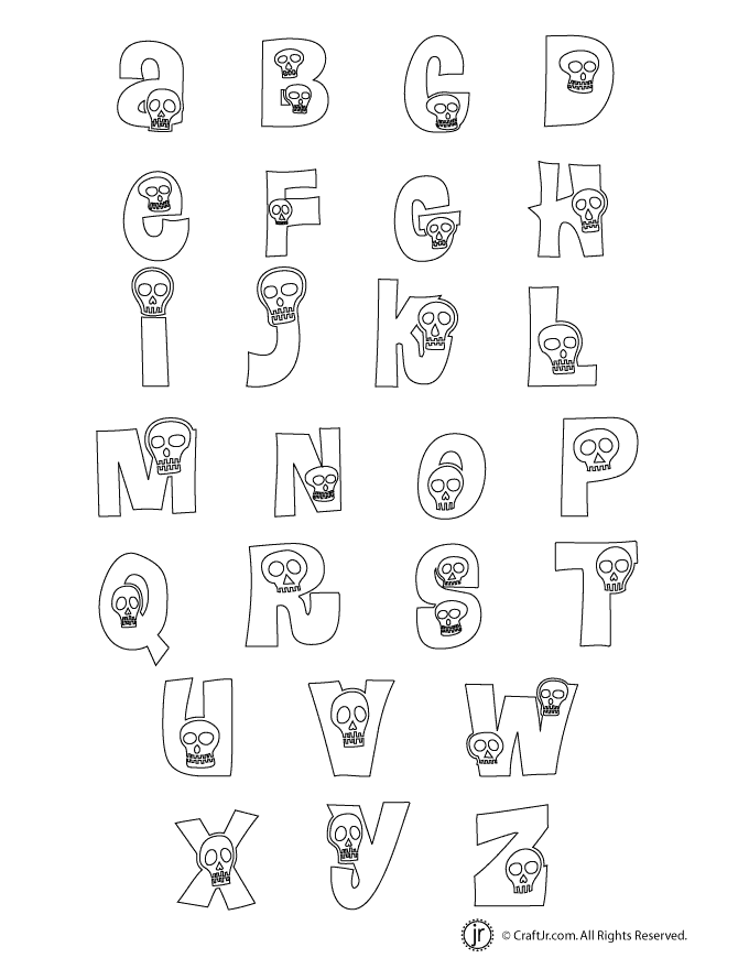 Halloween Letters to Print