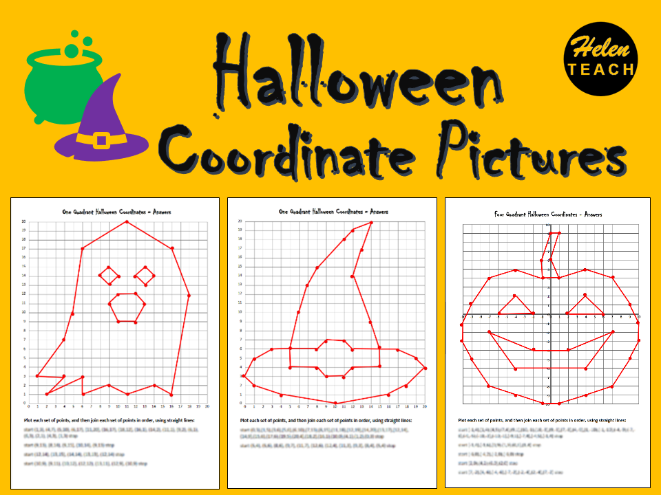 Free Printable Halloween Coordinate Graphing Worksheet Download Free 