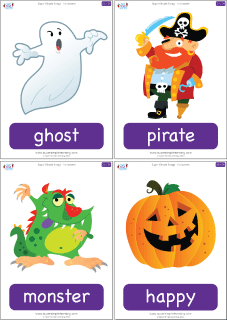printable halloween flashcards